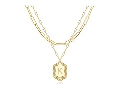MEVECCO Initial Necklace