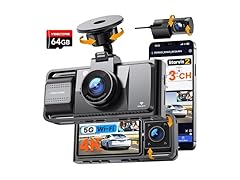 YEECORE Real 4K 3 Channel Dash Cam Front and Rear Inside