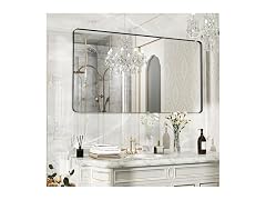 Fun Memories 50x30 Black Bathroom Mirror