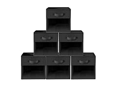 STORAGEIDEAS Storage Cubes, 13 Inch Cube Storage Bins Black
