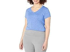 Hanes Womens Performance VNeck Tee (2XL) Blue