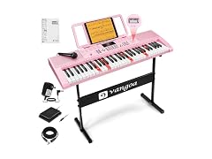 VANGOA Pink Electric Piano Keyboard