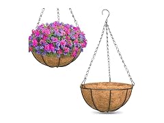 ZeeDix 2 Pack 14" Hanging Baskets