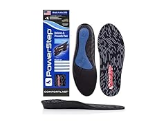 PowerStep Comfort Last Insoles, Cushioning Gel Insoles for S (Open Box)