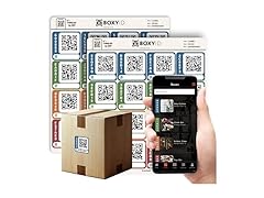 BoxyID QR Code Smart Labels for Moving Boxes 