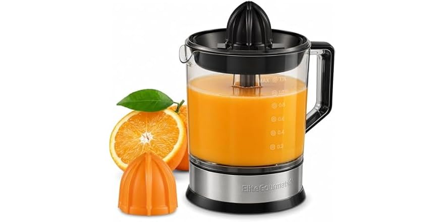 $12.99: Elite Gourmet Ets740 BPA-Free 40-Watt Electric Citrus Juicer Cones at Woot!