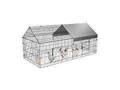Chicken Coop, 86"x40"x40" Chicken Run Pen with Cover