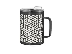 Oggi ThermoMug Stainless Steel Insulated Mug-Geo Leaf