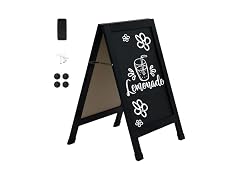 Sunnydaze Magnetic A-Frame Chalkboard Sign, 40" x 20"