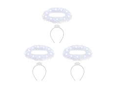 3 Pack Light Up Angel Halo Headband