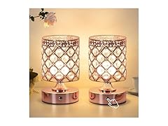 TOBUSA B0FRSHSJH9 Crystal Cordless Table Lamps