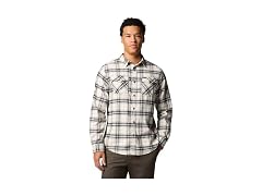 Columbia Men (S) Shirt Black Multi Tartan