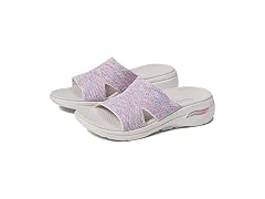 Skechers Go Walk Arch Fit-Sweet Bliss Gray/Multi (Size 7)