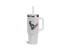 TEXANS White Bling Tumbler (40oz)