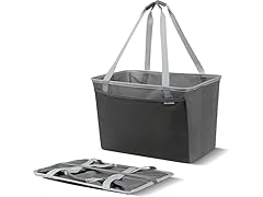 CleverMade Collapsible Tote MAX- Charcoal Gray 2Pk