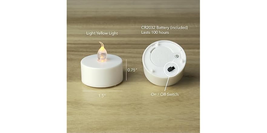 Led Set Ravinder Arora Arora Flameless Flickering LED Tea Light