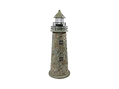 Sunnydaze 35-Inch Outdoor Lighthouse Lamp - Solar