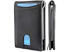 RFID Blocking Slim Leather Wallet