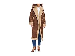 Levis Womens Faux Shearling Long Coat