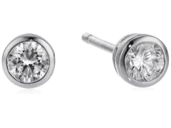 Amazon Essentials Earrings Bezel Studs (Open Box)
