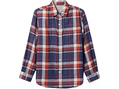 GAP Boys' Longsleeve Doubleweave Shirt (Medium)