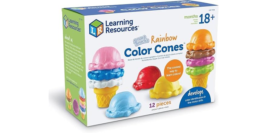 Learning Resources Smart Snacks Rainbow Color Cones