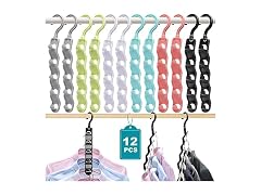 JIAYIISHU 12 Pack Space Saving Hangers for Closet