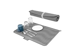 Dish Drying Mat Grey