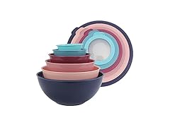 COOK WITH COLOR Mixing Bowls with TPR Lids - 12 Piece