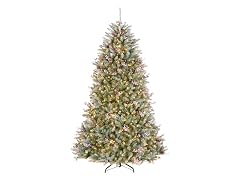 National Tree Company 7.5 ft. Pre-Lit Dunhill Flocked Tree