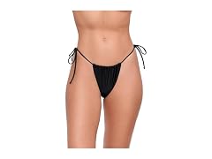 Sports Illustrated Women (M) String Bottom Black