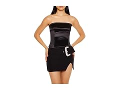 Forever 21 Women (M) Satin Foldover Tube Crop Top