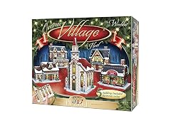 WREBBIT 3D Christmas Village Puzzle