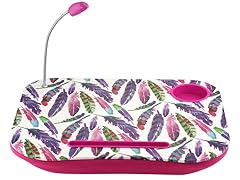 Feathers Laptop Cushion w/ Light and Cup Holder