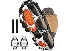 Crampons for Shoes with 28 Stainless Steel Spikes