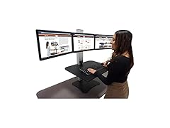 Victor Triple Monitor Standing Desk Convert