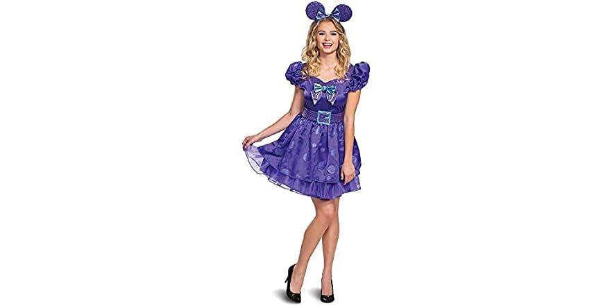 Disguise Women's Disney Minnie Mouse Potion Purple Deluxe Adult Costume