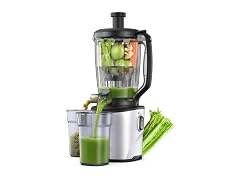 Cold Press Juicer Machine, 6.5" Wide Chute Masticating Juicer
