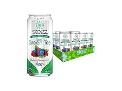 12PK Steaz Organic Lightly Sweetened Iced Green Tea