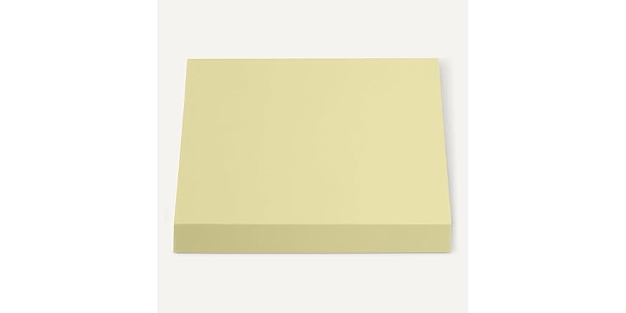 Amazon Basics Square Sticky Notes, 18 pack