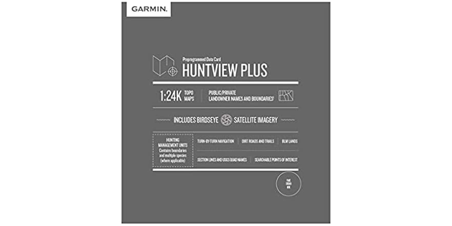 Garmin HuntView PLUS MicroSD Card – Pennsylvania – 24K TOPO, Birdseye Satellite