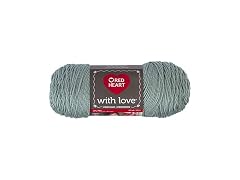 Red Heart With Love yarn, Solid-Sage