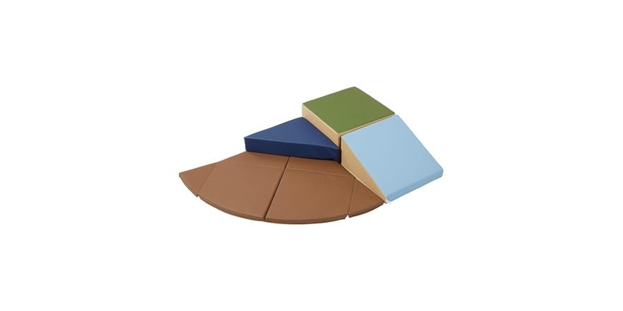ECR4Kids SoftZone Adventurer's Summit – 4-teiliges Schaumstoff-Kletterset Für Kinder, Indoor