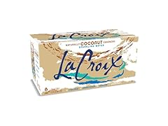 8PK LaCroix Sparkling Water, Coconut, 12 Fl oz
