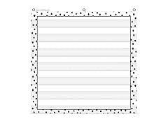 Black Dots 7 Pocket Chart (28" x 28")