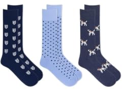 Chaps Men (6-12) Mutli Dog Crew Pack Sock