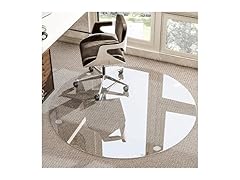 HARRITPURE 46" Tempered Glass Chair Mat