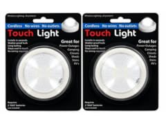 2-Pack Compact Touch Lights – Battery-Operated Tap LED