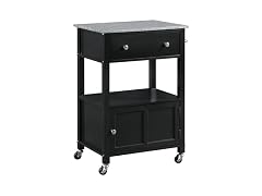 OSP Fairfax Farmhouse Kitchen Cart Black