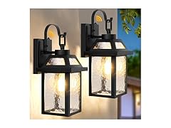 BesLowe Dusk to Dawn Outdoor Wall Lights